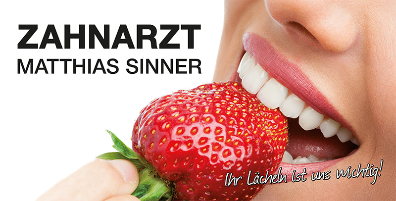 Praxisschild Zahnarzt Sinner Giebelstadt